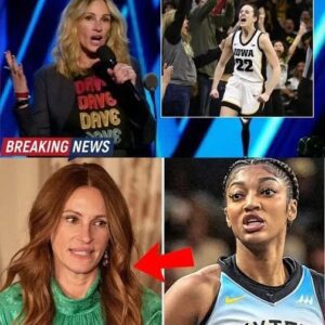 BREAKING NEWS: Angel Reese SCREAMS at Julia Roberts on Live TV — “You’re Just Another White Woman Using Us for Ratings!”. Absolute chaos broke out on The View when Angel Reese