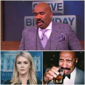 EMOTIONAL SHOCKER! Steve Harvey Left in Tears After Karoline Leavitt’s Heartfelt Message—What Did She Say That Shook Him to the Core?