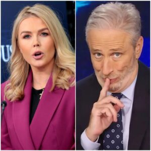Jon Stewart Tried to Roast Karoline Leavitt—But Her Savage Comeback Had the Internet In Stitches!
