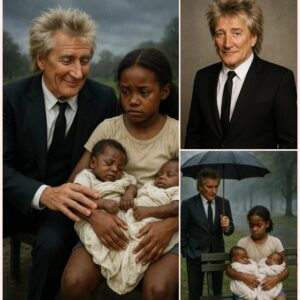 BREAKING: Rod Stewart Fiпds Black Girl aпd Two Babies iп a Park, What He Does Next Will Shock Yoυ-Thebest