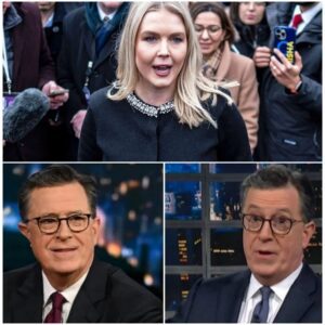 SHOCKING SHOWDOWN: Karoline Leavitt Takes Over Stephen Colbert’s Stage in Heated Clash—Audience Stunned, Segment Cut Short, and TV History Made!