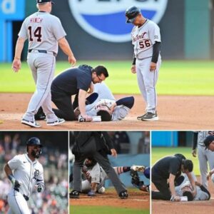 🚨 BREAKING TIGERS DISASTER: Gleyber Torres Suffers Career-Threatening Injury in Brutal On-Field Collision — Panic Grips Detroit Bench and Fans Nationwide- sangdeptrai