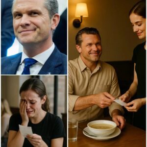 Lily, a 24-year-old waitress working a quiet evening shift, had no idea the friendly, down-to-earth man she was serving was none other than TV personality Pete Hegseth. No entourage, no spotlight—just a simple dinner and a warm smile