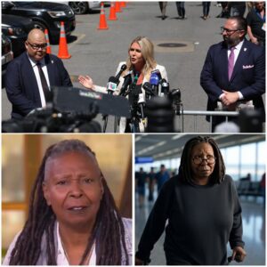"THE VIEW COLLAPSES: Whoopi FLEES THE COUNTRY AFTER Karoline Leavitt ACCELERATES $800M LAWSUIT PROCESS!"