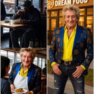 BREAKING: Rod Stewart bought the tiny diner that let him eat on credit in college — but what he turned it into now feeds 120 homeless people every day…