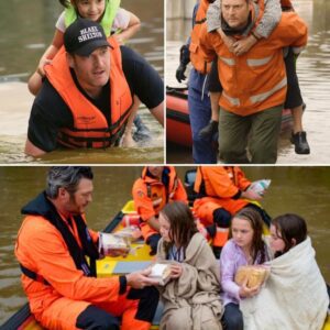 Blake Shelton Wades Into Floodwaters to Save Three Children at Texas Summer Camp nh