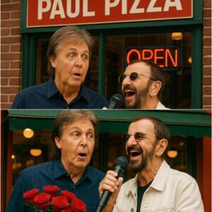 Ringo Starr brought the house down (or the crust up?) as he grabbed a mic and sang “Let It Pizza” during the surprise grand opening of Paul McCartney’s brand-new pizza restaurant