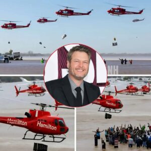 BREAKING NEWS: Nearly 3 tons of food were transported by 6 private planes that took off from Blake Shelton to Texas! revealing the real person behind this humanitarian act that made millions of people cry. nh