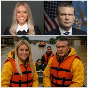 Karoline Leavitt leaned into a truck full of supplies, glancing at her husband, Pete Hegseth. โHey, these Texans need us,โ Karoline said, her voice filled with concern