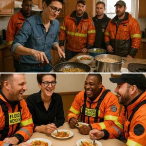 Rachel Maddow’s Kitchen Comeback Steals Hearts and Appetites at Texas Flood Rescue Camp—What Did the Heroes Say to Leave Her Blushing? - hosang