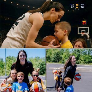 Surprise gift from children makes basketball superstar Caitlin Clark cry right on the court...