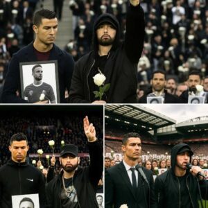 SHOCKWAVE AT ANFIELD: Eminem and Ronaldo Perform Emotional Tribute to Diogo Jota — But the Final Gesture Leaves the World in Disbelief...