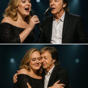 Adele Halts Vegas Show to Embrace Paul McCartney in Emotional Onstage Surprise: “It Wasn’t Just a Hug—It Was History” nh