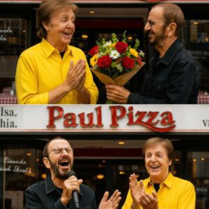 “Let It Pizza”: Ringo Starr and Paul McCartney Reunite at Surreal Beatles-Themed Pizzeria Opening nh