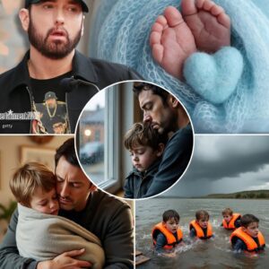 Eminem Weeps While Embracing Grandson — A Bittersweet Moment Amid Texas Flood Tragedy...