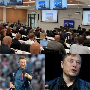 Elon Musk Brings the Nobel Tech Gala to a Standstill With Emotional Shout-Out to Grimes — Then Goes Viral for Fangirling Over Coldplay’s Chris Martin Backstage