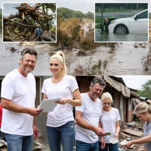 Blake Shelton and Gwen Stefani Return to Texas After the Storms to Support Victims With Donations and Hands-On Help nh