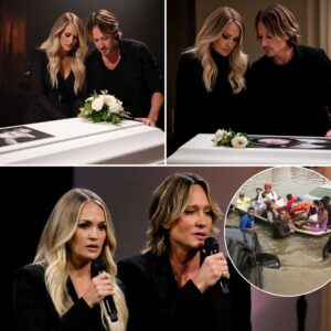 Carrie Underwood and Keith Urban arrived unannounced at a private chapel in Texas. The white casket of 9-year-old Elara Grace. "Blue Ain't Your Color" and Carrie sang so softly that the entire chapel held its breath. nh