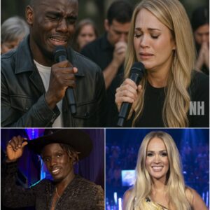 “They Weren’t Holding Microphones to Sing—They Were Holding Them to Pray: What Really Happened at the Memorial That Brought Carrie Underwood and Jamal Roberts to Tears?” nh
