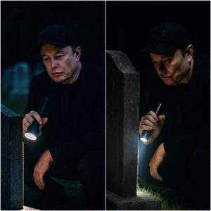 “Why Did Elon Musk Visit That Cemetery at 3:17 AM?” — Security Footage Sparks Global Frenzy