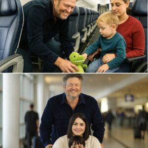 A Chance Encounter on a Turbulent Flight Leads to a Heartfelt Bond as Blake Shelton Embraces a Struggling Mother and Son as Family ✈️❤️ What story was revealed that made Blake Shelton bring the woman and her son nh