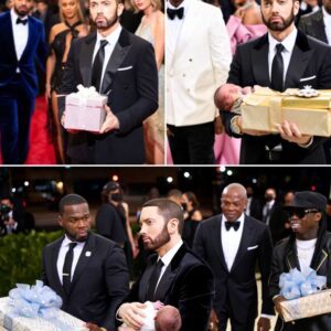 Eminem Breaks Hearts at Met Gala 2025 — Carries Grandson Down Red Carpet, But His Haunting Silence and Shocking Confession Leave Hollywood Speechless! At Met Gala 2025, Eminem stunned everyone...