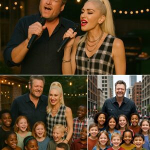 “10 Orphans, One Backyard, and a Question That Left Gwen Stefani Speechless — Blake Shelton Turns Tragedy into Magic Under the Stars” nh