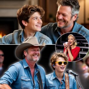 “Blake Shelton Hands the Mic to Gwen Stefani’s Son — 14-Year-Old Zuma Stuns Crowd with Surprise ‘God’s Country’ Performance” nh