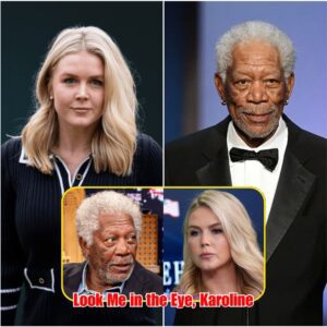 “LOOK ME IN THE EYE, KAROLINE.” — Morgan Freeman Humiliates Karoline Leavitt in Televised Showdown That Shakes America to Its Core