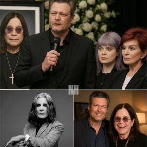 “Blake Shelton Appears at Ozzy Osbourne’s Memorial After Shocking Revelation—Sharon Finally Breaks Her Silence” nh