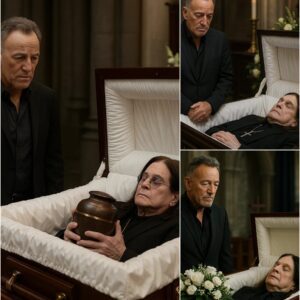 Bruce Springsteen, eyes wet with grief: “God alone knows how we move on without him.” His message to Ozzy Osbourne shook the entire music world—one photo, one memory, one line that shattered millions.