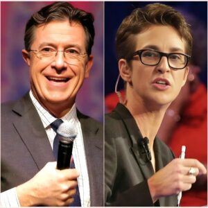 “SHOCKING TWIST: AFTER THE LATE SHOW CANCELLATION, STEPHEN COLBERT TEAMS UP WITH RACHEL MADDOW FOR EXPLOSIVE NEW SHOW—IS THIS THE FUTURE OF LATE-NIGHT TV?”