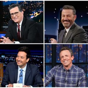 “They Canceled Colbert. And Now All Hell’s Breaking Loose on Late Night.” Jimmy Fallon, Kimmel, Oliver, and Meyers Are Crossing Networks to Defend Stephen Colbert