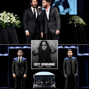 Unexpected Harmony: Josh Groban and Adam Lambert Transform “No More Tears” into a Heartbreaking Funeral Hymn for Ozzy Osbourne nh