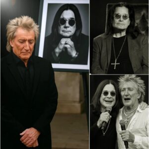 🖤🕯️ They had planned a quiet memorial. But then Rod Stewart stepped forward, his hands trembling as he held a yellowed envelope, pale, eyes full of tears.