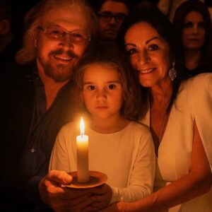 “She’s our daughter now.” In quiet, away from cameras and spotlight, Barry Gibb and his wife Linda Gray opened their hearts and home to a little girl left parentless by the devastating Texas floods