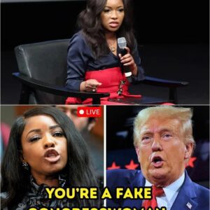 🔥 You Won’t Believe What Just Happened on Live TV: When Donald Trump Called Jasmine Crockett “FAKE” in Front of Millions