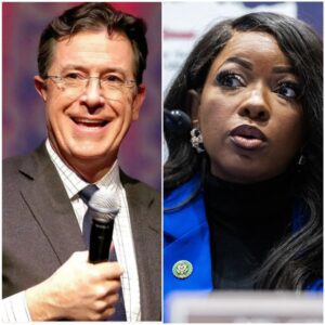 "SHOCKING TWIST: AFTER THE LATE SHOW CANCELLATION, STEPHEN COLBERT TEAMS UP WITH JASMINE CROCKETT FOR EXPLOSIVE NEW SHOW—IS THIS THE FUTURE OF LATE-NIGHT TV?"