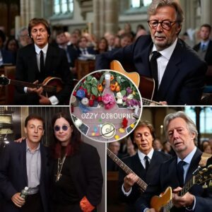 “Two Legends – One Final Farewell” — Eric Clapton and Paul McCartney Break Down in Song at Ozzy Osbourne’s Funeral, as Music Becomes the Last Prayer nh