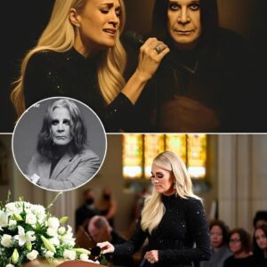 The chapel fell silentโฆ and then Carrie sang. ๐ In a voice trembling with power and grief, she brought Ozzy home one last time nh