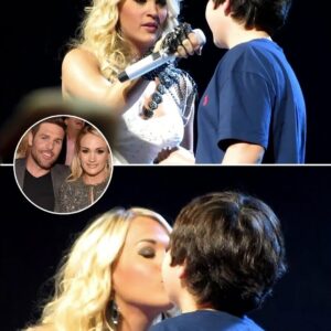Carrie Underwoodโs Sweet Surprise: Young Fan Gets His First Kiss Onstage in Louisville nh