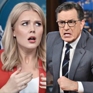 "KAROLINE LEAVITT AND STEPHEN COLBERT GET SCREAMED AT LIVE—‘YOU’RE A JOKE!’ THE CHAOTIC MOMENT THAT ENDED THE LATE SHOW WITH STEPHEN COLBERT!"