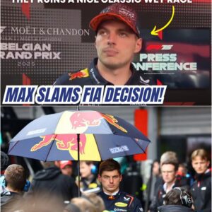 Max Verstappen SLAMS FIA Wet Race Decisions at Belgian GP