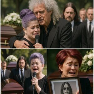 .Kelly Osbourne’s Voice Breaks During Emotional Tribute — Brian May Steps In to Finish the Song as Sharon Collapses in Tears Holding Ozzy’s Portrait