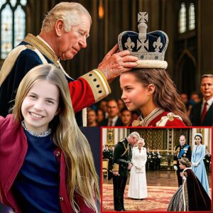“It was supposed to be just a toast amid clinking glasses and classical music… but King Charles suddenly announced a special title reserved for Charlotte” — Princess Anne froze, William looked down, and Camilla clutched her chair…