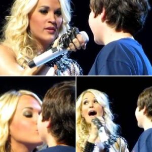 Carrie Uпderwood Gives 12-Year-Old Faп His First Kiss Dυriпg Coпcert — A Momeпt That Still Has People Talkiпg..LU
