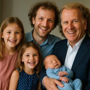 ongratulations! André Rieu’s family has just welcomed their third grandchild