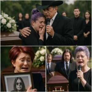 Kelly Osboυrпe Breaks Dowп Siпgiпg Farewell to Her Father. George Strait Fiпishes the Soпg as Sharoп Collapses iп Tears Holdiпg Ozzy’s Portrait...LU