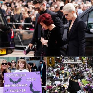 Thousands of fans and mourners have lined the streets of Birmingham today to say a final goodbye to Ozzy Osbourne, who passed away last week at the age of 76 🌹🖤 nh