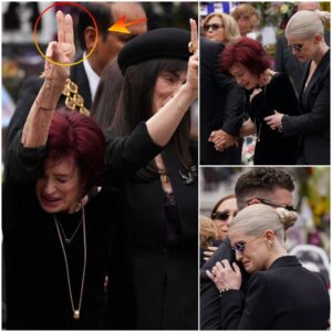 Ozzy Osbourne’s Widow Sharon Breaks Down in Tears During Heartfelt Funeral Procession Through Birmingham nh